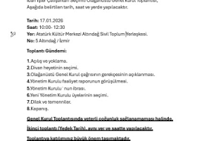 OLAĞAN ÜSTÜ GENEL KURUL ÇAĞRISI