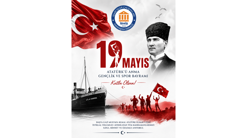 19 Mayıs Atatürk’ü Anma, Gençlik ve Spor Bayramı kutlu olsun